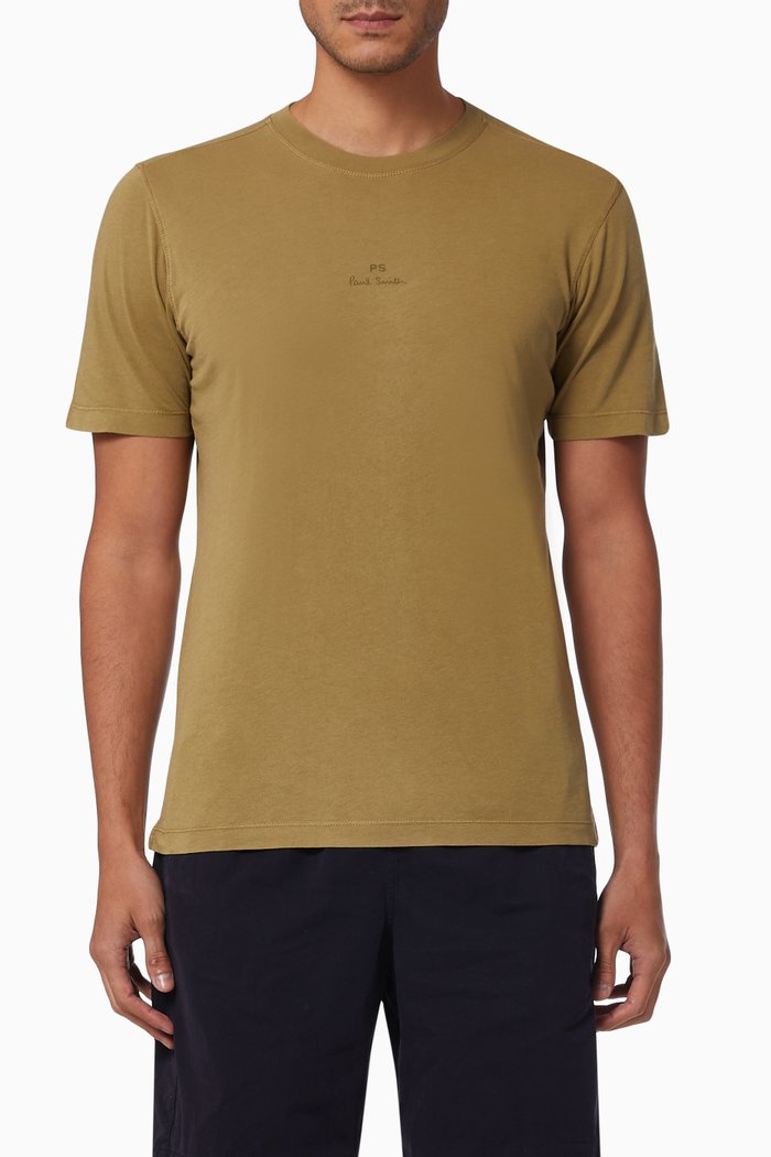 

PS Logo T-shirt in Cotton Jersey, Green