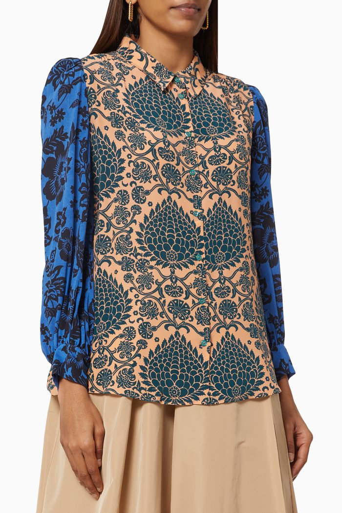 

Liriche Blouse in Silk Crepe de Chine, Multicolour