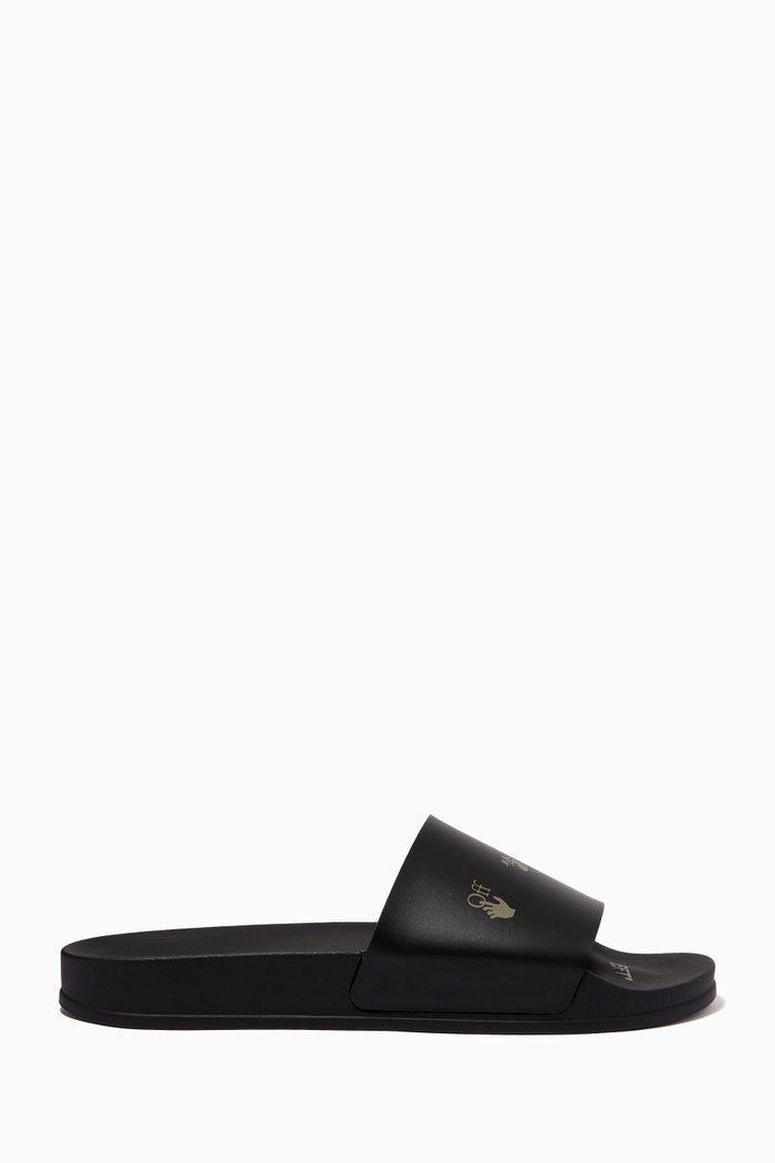 

Logo Slides in PU, Black