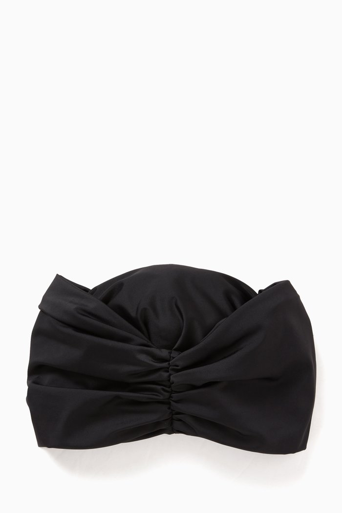 

Swim Turban in Stretch Nylon, Black