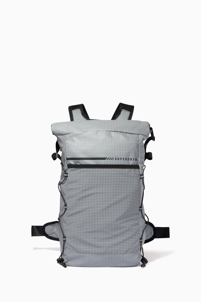 

Run Pack Backpack in Reflective Technical Fabric, Grey
