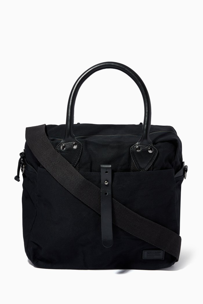 

Military Laptop Bag in Cotton Canvas, Blue