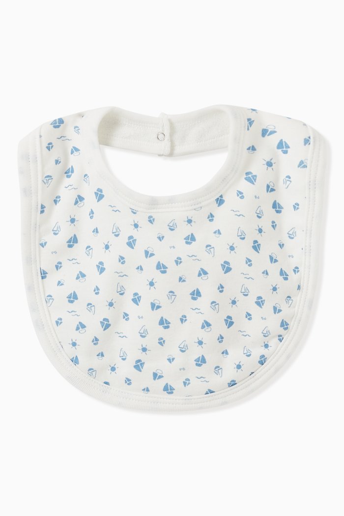 

Anchor Print Bib in Organic Cotton, Multicolour