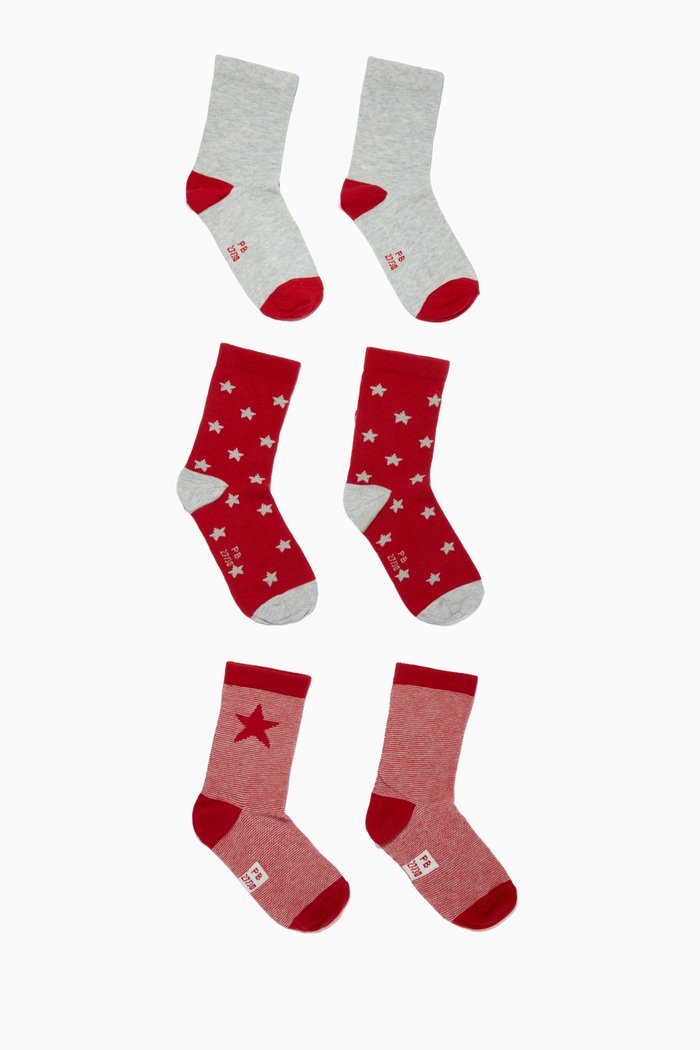 

Unisex Socks, Set of 3, Multicolour