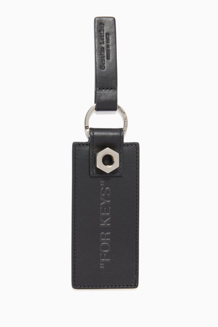 "FOR KEYS" Key Holder in Leather, Black