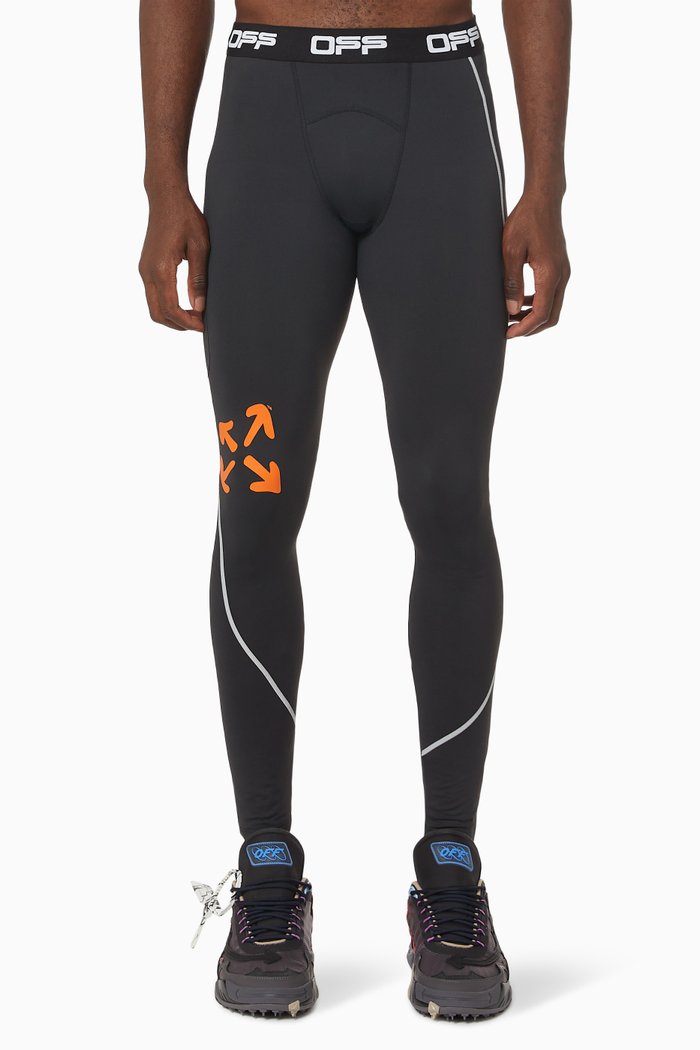

Active Compression Tights in Technical Jersey, Black