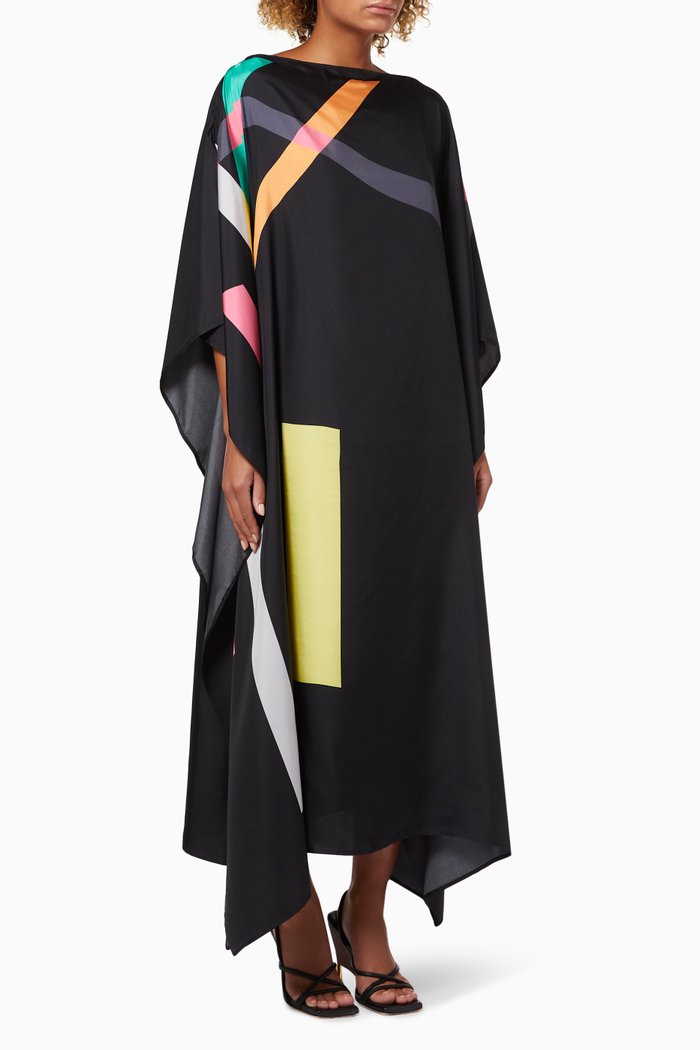 

Frank Long Scarf Dress in Silk, Multicolour