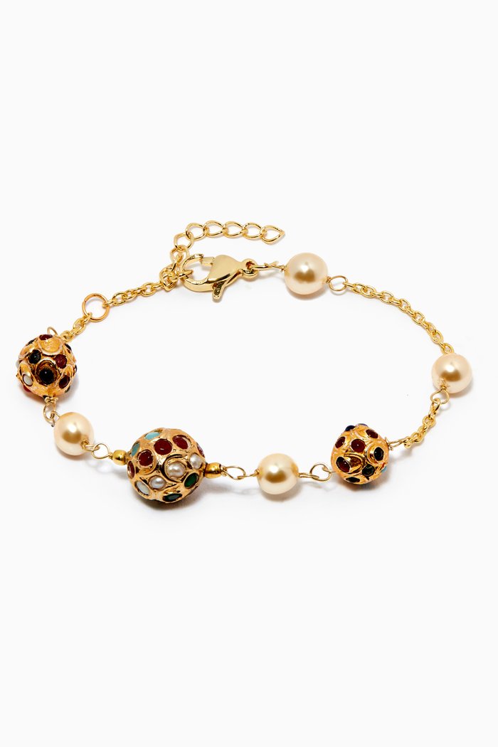 

Neda Bracelet in 18kt Gold Plated Sterling Silver
