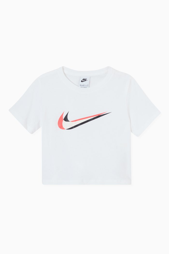 

Sportswear Cropped T-Shirt in Jersey, White