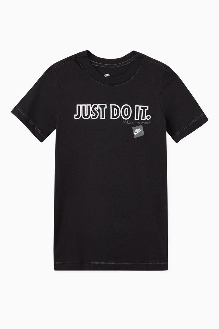 

Just Do It T-shirt in Jersey, Black