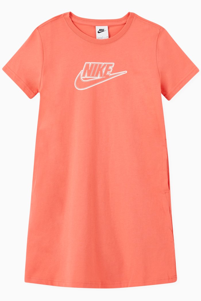 Sportswear Futura T-shirt Dress in Cotton, Pink
