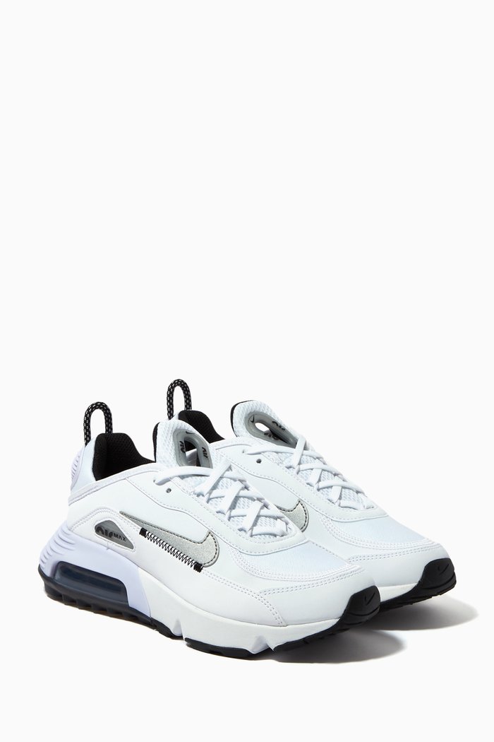 Air Max 2090 Sneakers in Textile & Faux Leather, White
