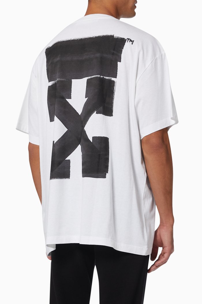 

Jumbo Arrows T-shirt in Cotton Jersey, White