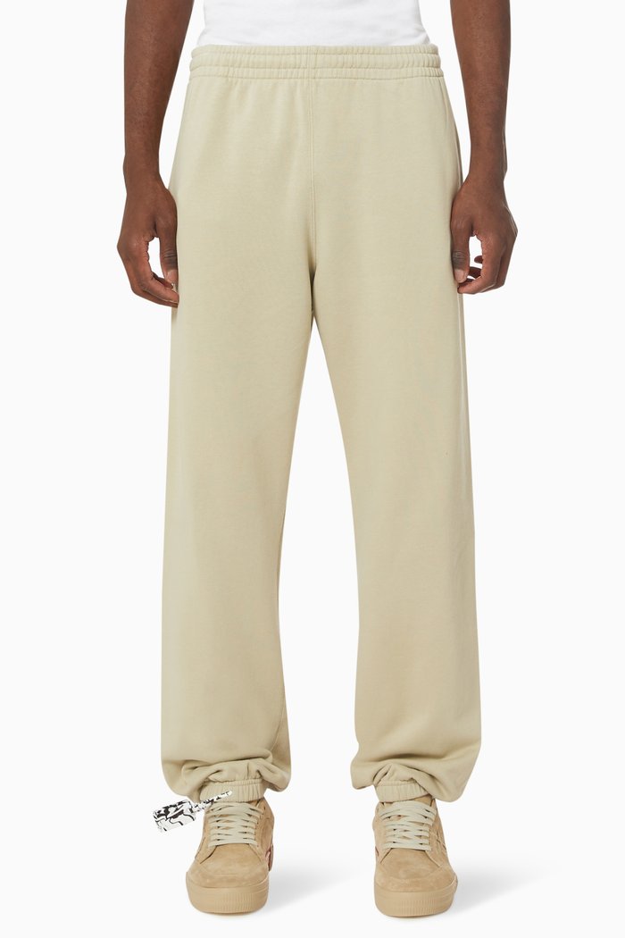 Rubber Arrows Cuffed Sweatpants in Cotton Terry, Neutral