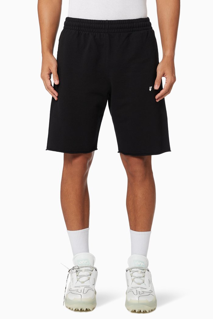 

Logo Sweatshorts in Cotton Jersey, Black