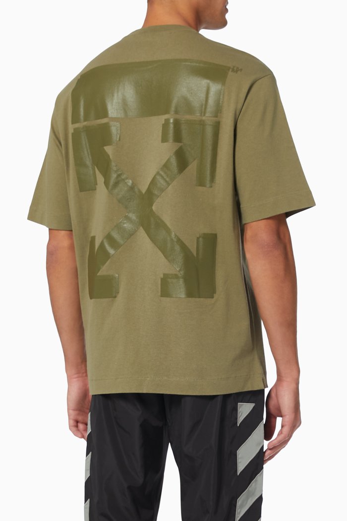 

Rubber Arrows T-shirt in Cotton Jersey, Green