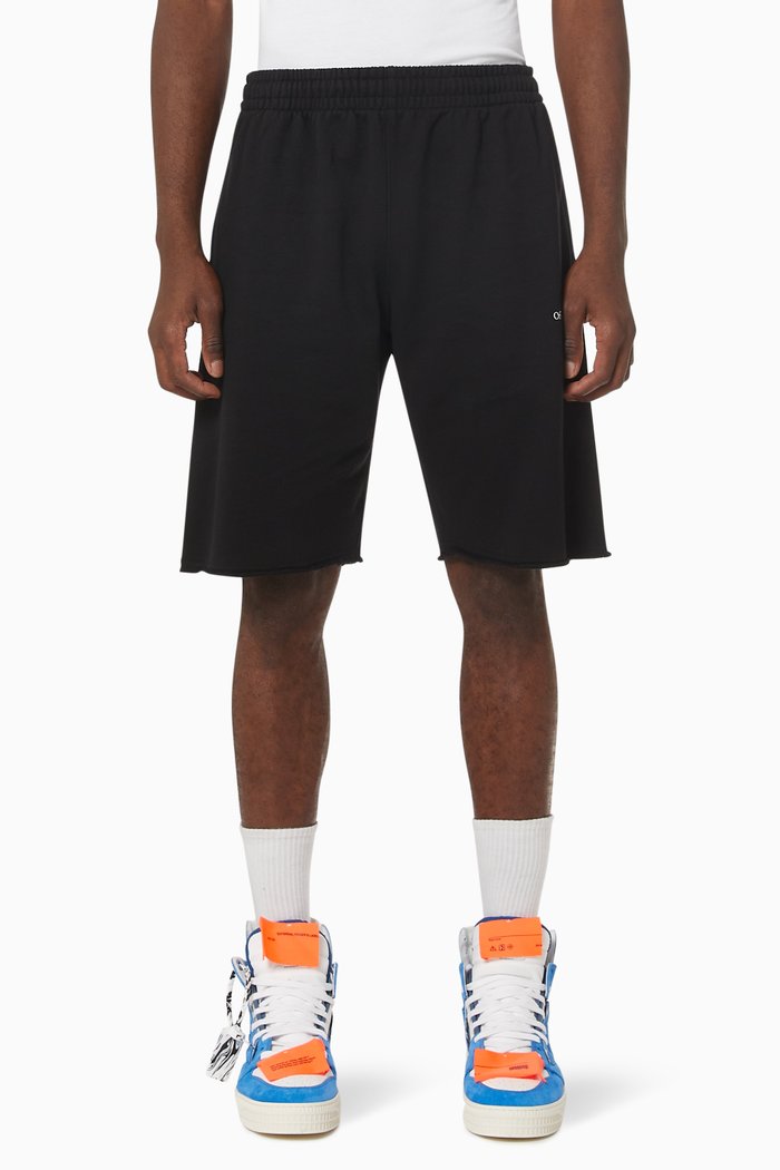 

Tornado Arrows Sweatshorts in Cotton Terry, Black