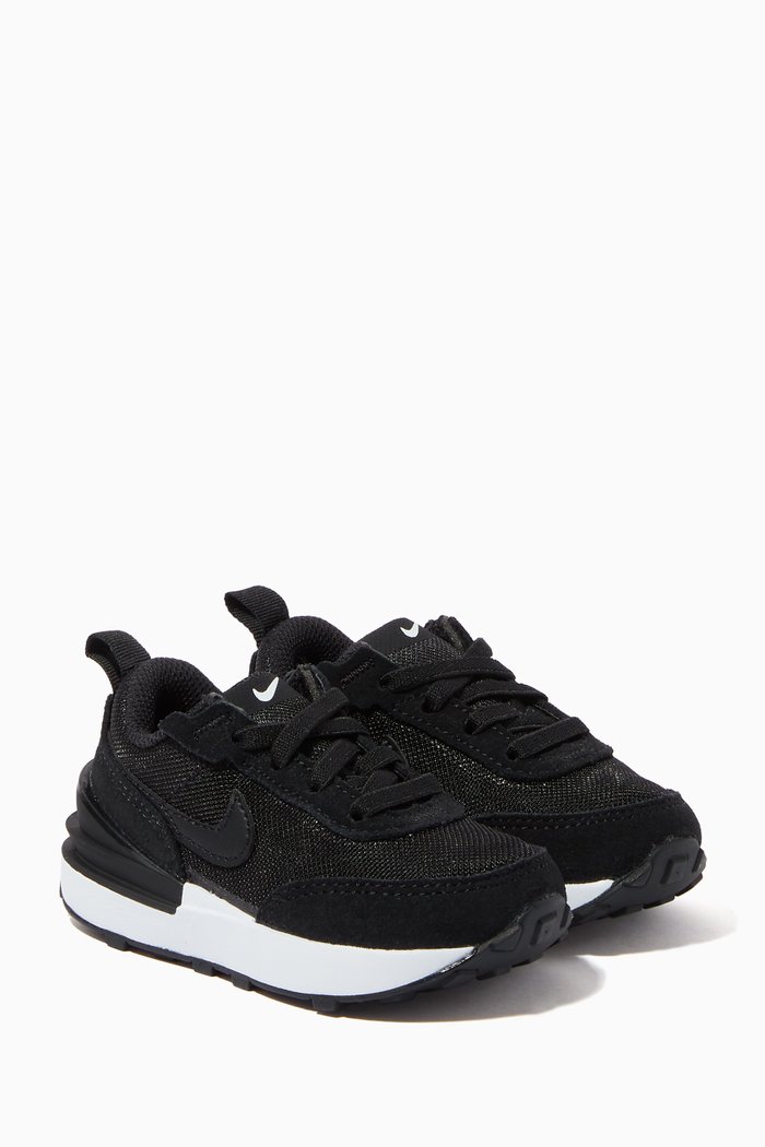 

Waffle One Toddler Sneakers in Mesh & Suede, Black