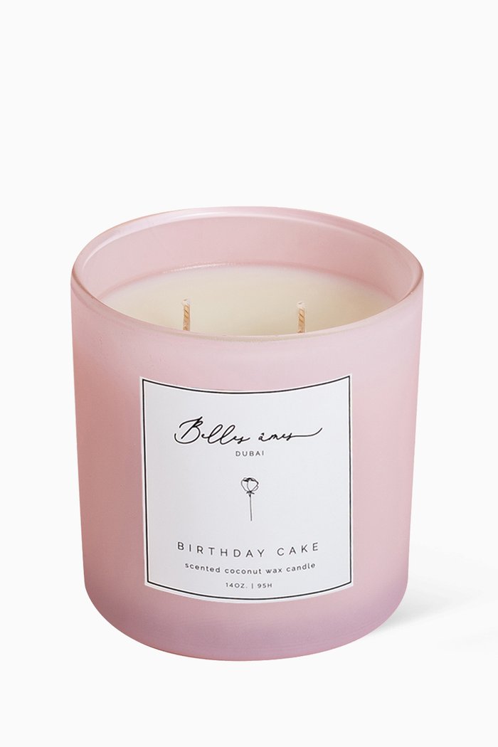 

Birthday Cake Scented Coconut Wax Candle, 14oz, Multicolour
