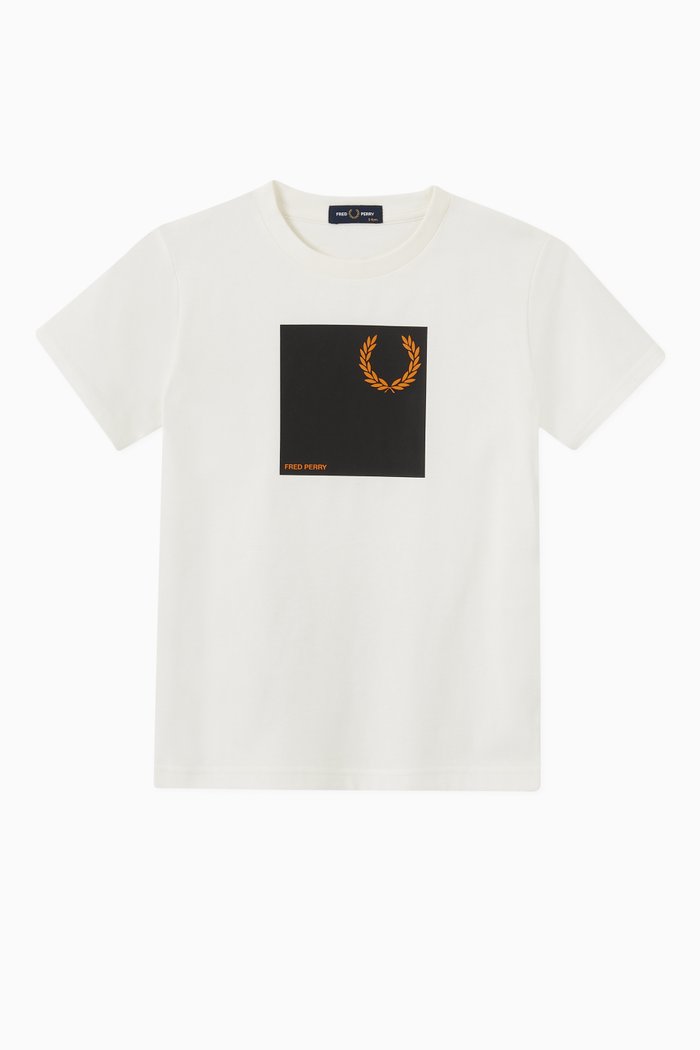 

Laurel Wreath Graphic T-Shirt in Cotton, White