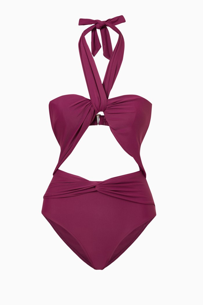

Amina Swimsuit in Matte Nylon, Purple