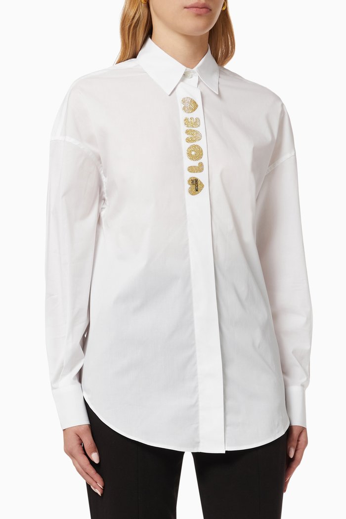

Love Logo Shirt in Cotton, White