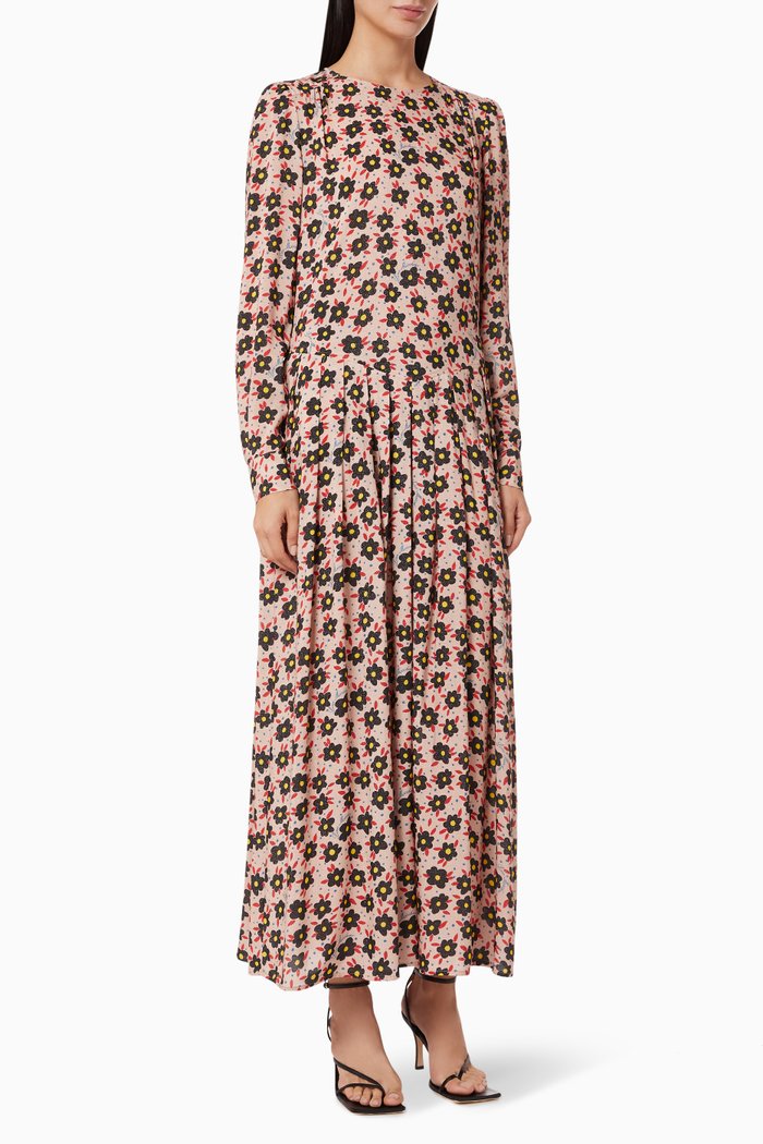 

Floral Flare Dress, Multicolour