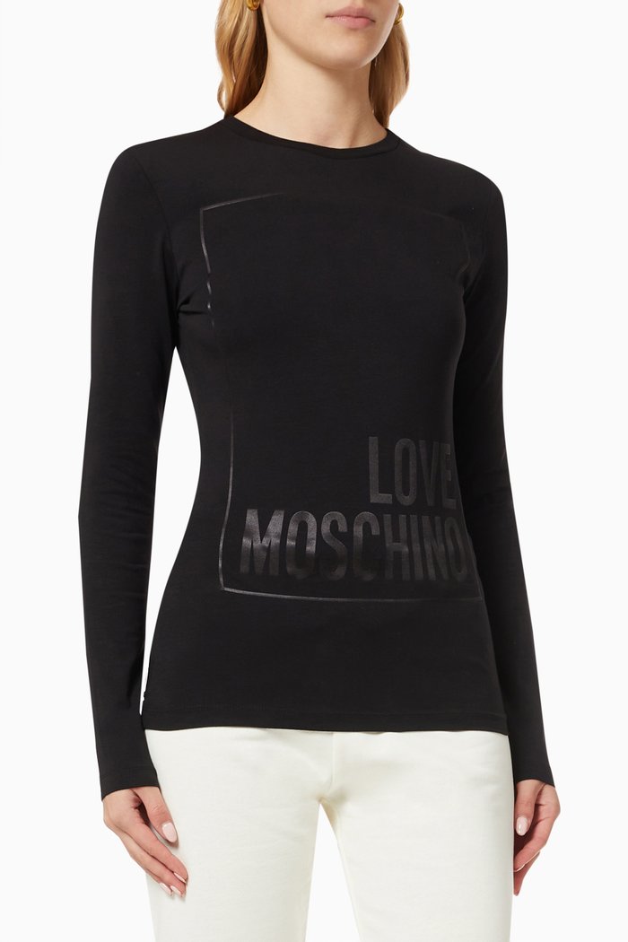 

Logo T-shirt in Cotton, Black