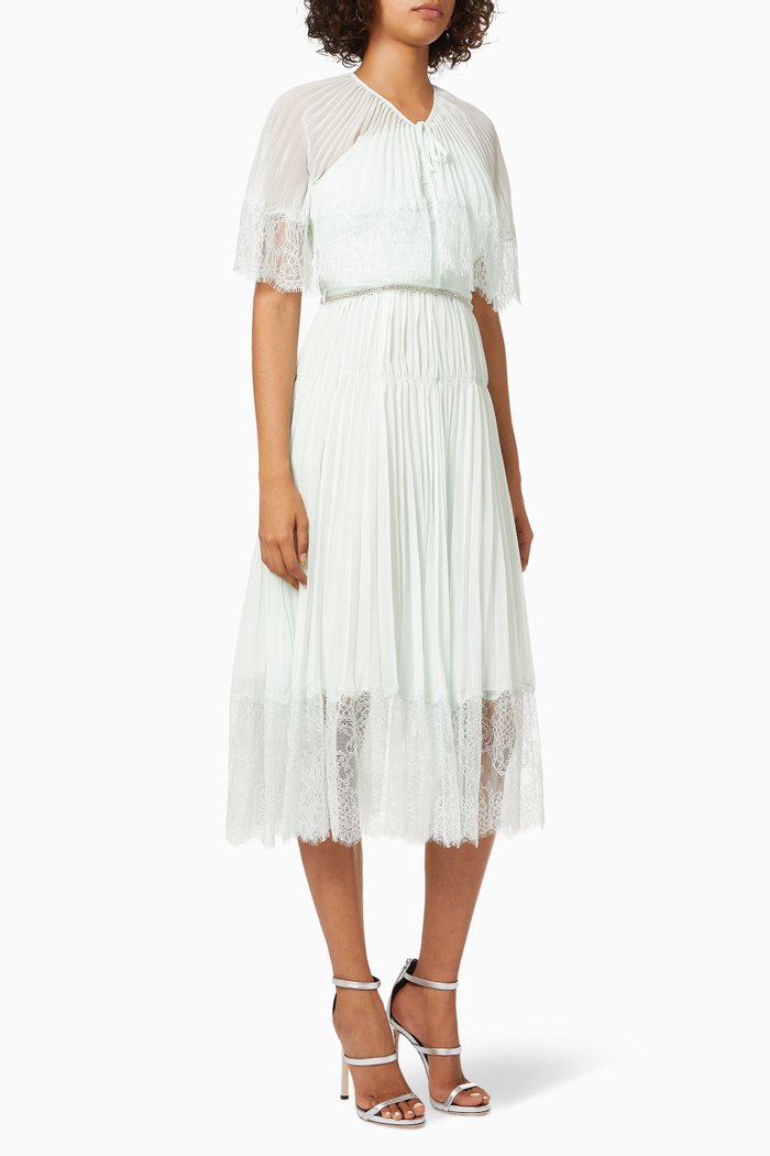 

Midi Dress in Chiffon, Green