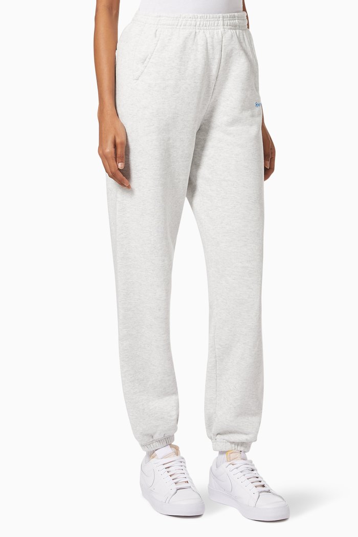 Serif Sweatpants in Cotton, Grey