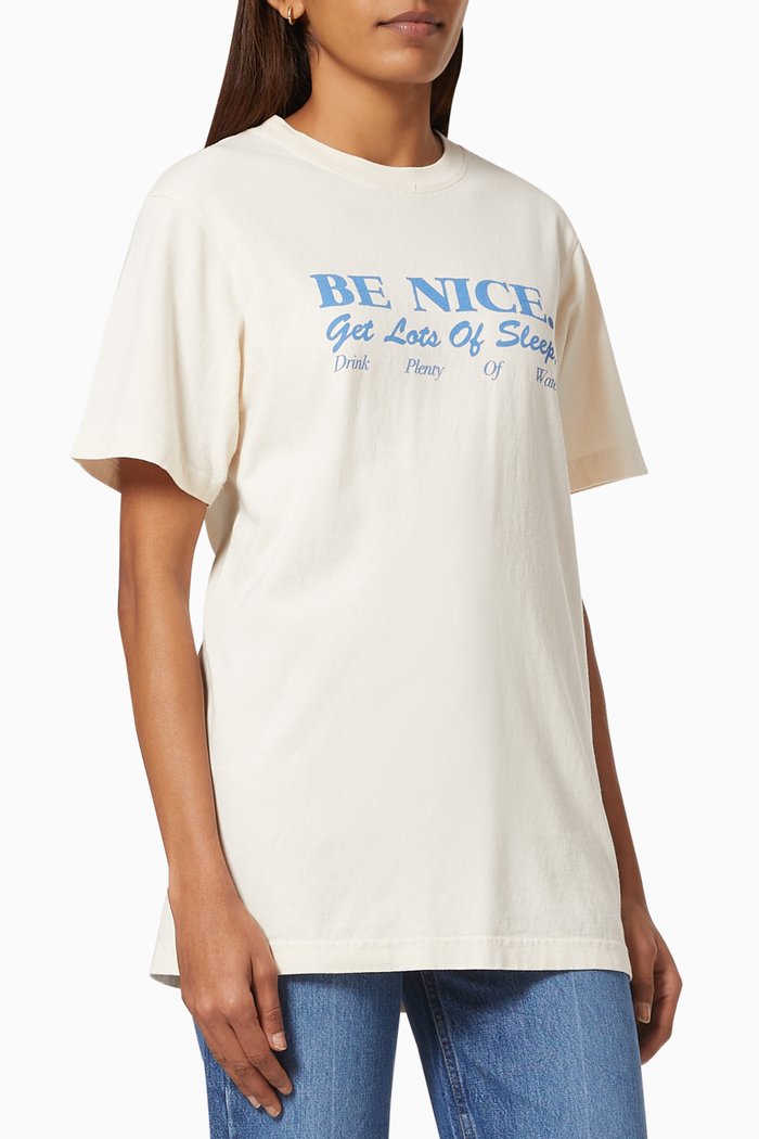 

Be Nice T-shirt in Cotton, Neutral