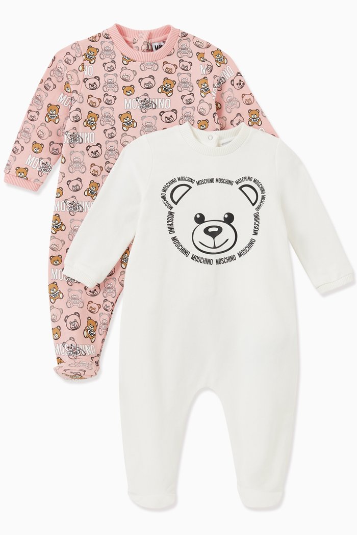 

Teddy Bear Romper Set of 2, in Cotton, Multicolour