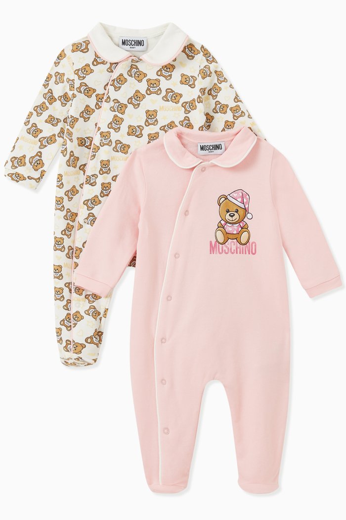 

Teddy Bear Romper Set of 2, in Cotton, Multicolour
