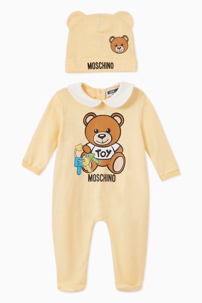 

Toy Keys Teddy Babysuit & Hat Set, Yellow