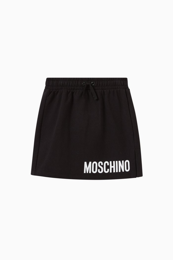 

Logo Mini Skirt in Cotton, Black