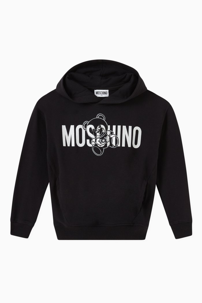 

Teddy Logo Sweatshirt in Cotton, Black