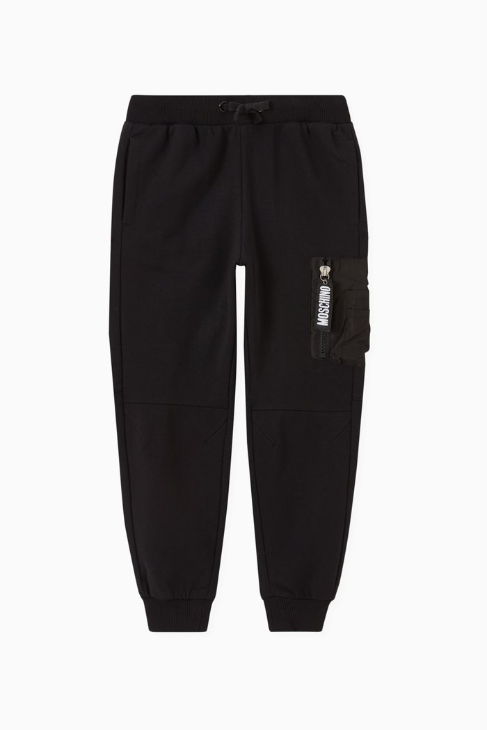 

Contrast-pocket Sweatpants in Cotton, Black