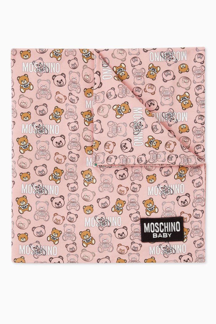 

Teddy Bear Blanket in Fleece, Pink