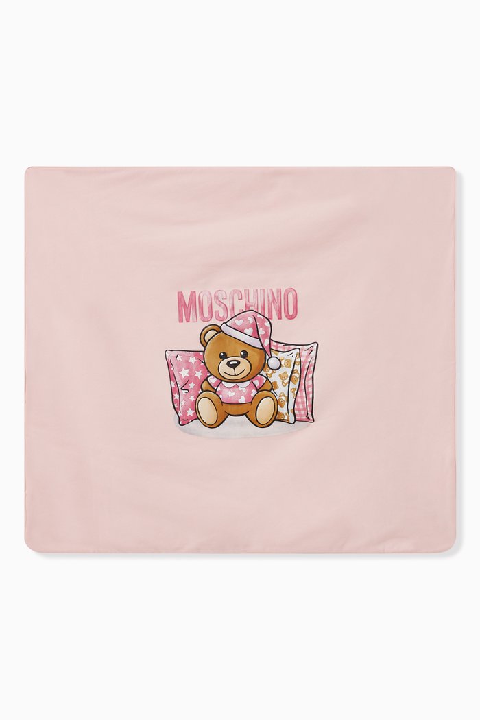 

Teddy Bear Blanket in Fleece, Pink