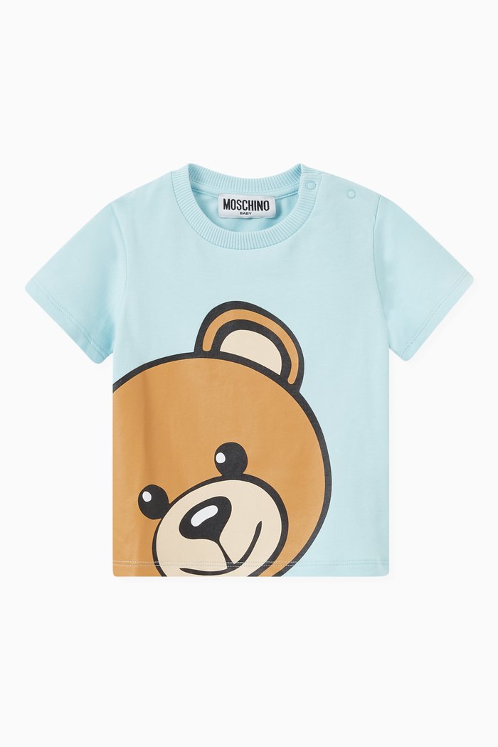 

Teddy Bear T-shirt in Cotton, Blue