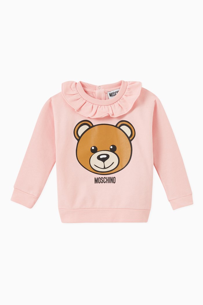 

Teddy Bear Sweater in Cotton, Pink