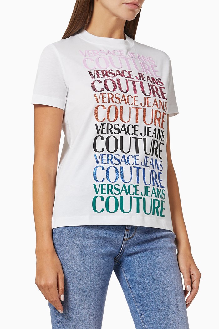

Logo Print T-shirt in Cotton, White