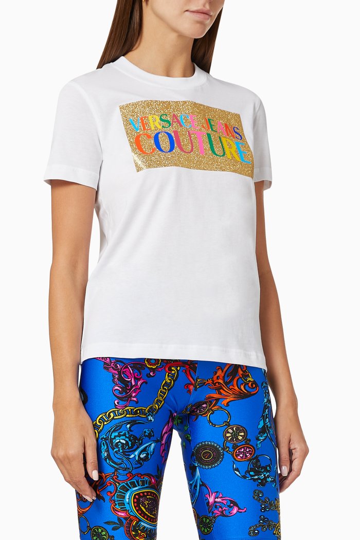 

Logo Print T-shirt in Cotton, White