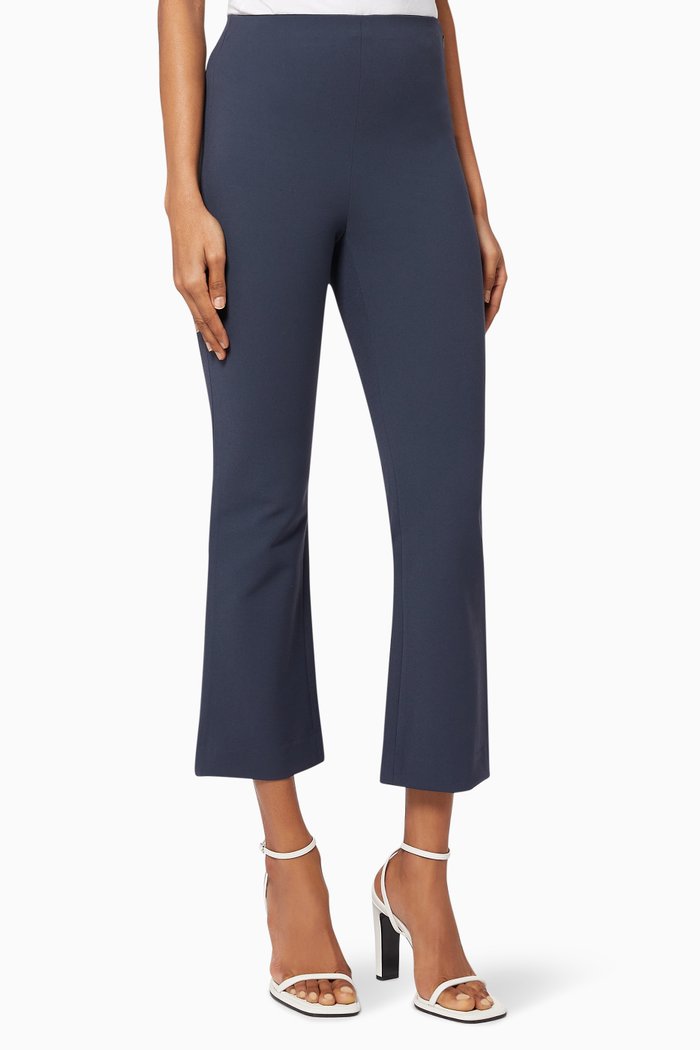 

Cropped Flare Pants in Jersey, Grey