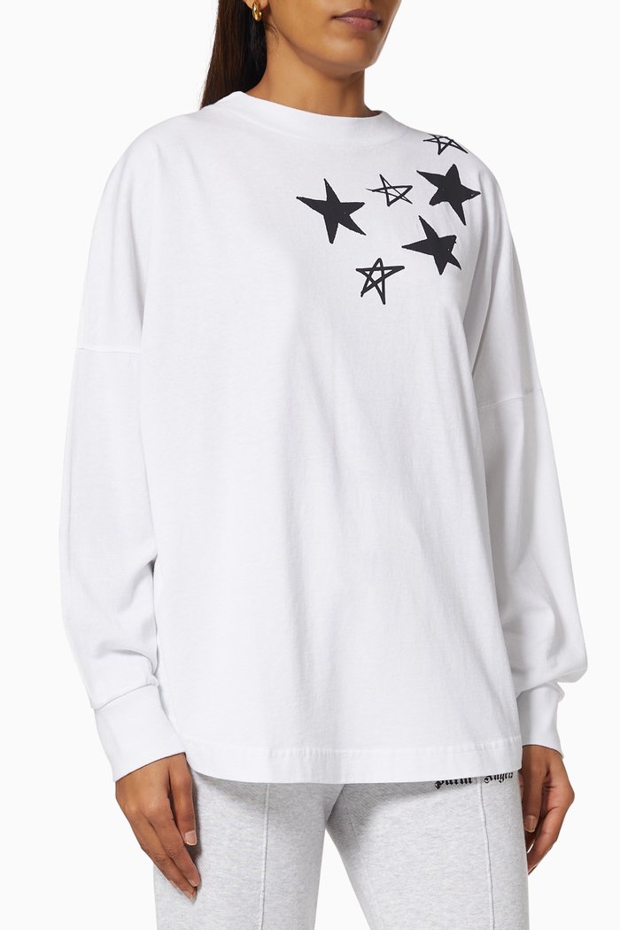 

Shooting Stars T-shirt in Cotton Jersey, White