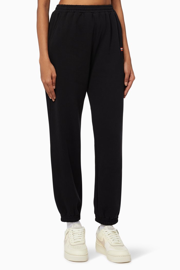 

Dynamic Track Pants in Organic Cotton, Black