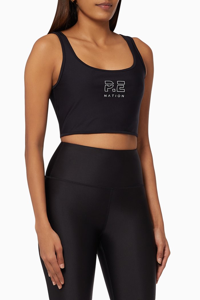 

Dynamic Sports Bra in Recycled Polyester, Black