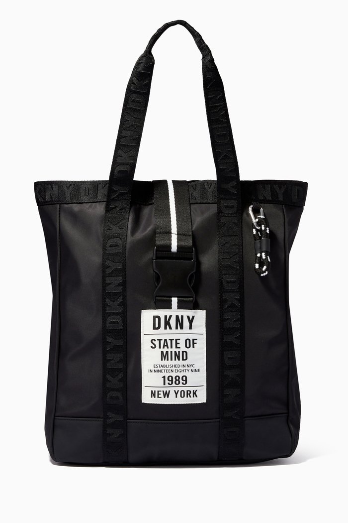 

Logo Tote Bag in Canvas, Black