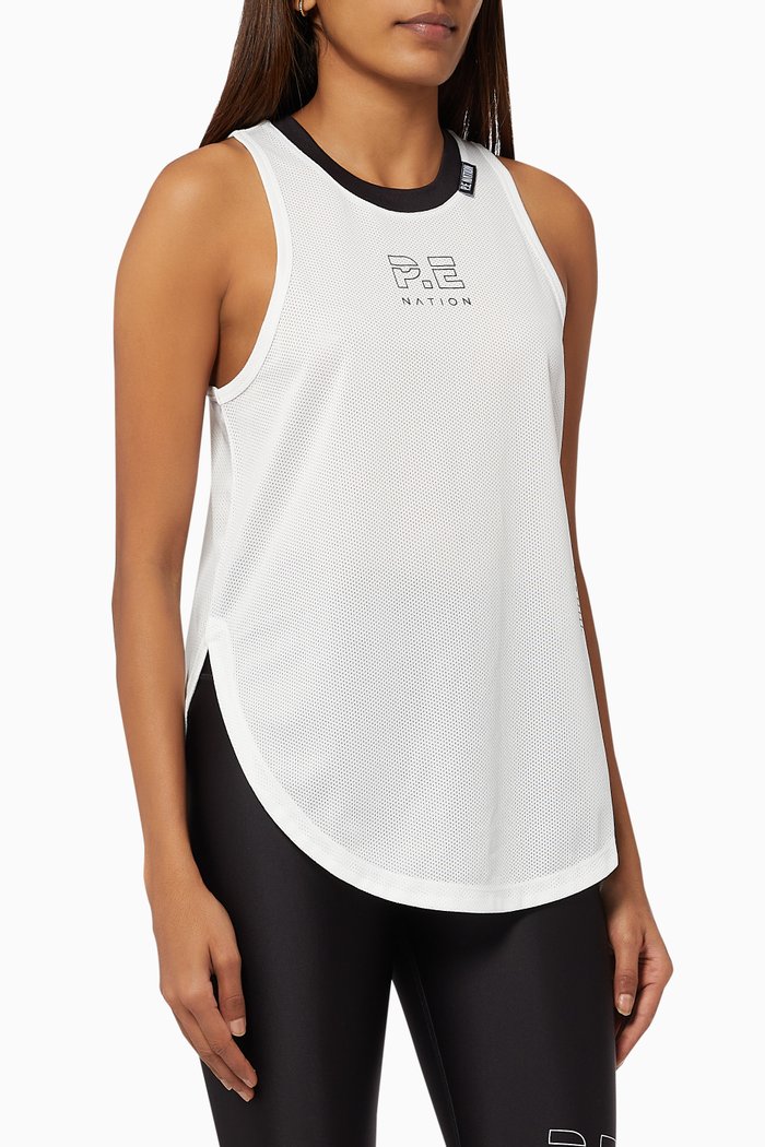 

Courtside Tank Top, White
