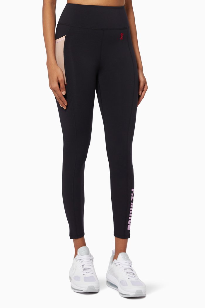 

Salto Leggings in Recycled Polyester, Black